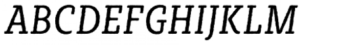 Sybilla Rough Pro Condensed Book Italic Font UPPERCASE