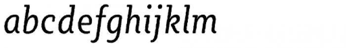 Sybilla Rough Pro Condensed Book Italic Font LOWERCASE