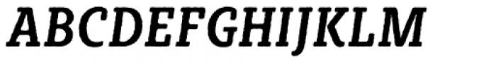 Sybilla Rough Pro Condensed Medium Italic Font UPPERCASE