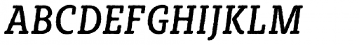 Sybilla Rough Pro Condensed Regular Italic Font UPPERCASE