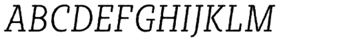 Sybilla Rough Pro Condensed Thin Italic Font UPPERCASE