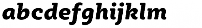 Sybilla Rough Pro Heavy Italic Font LOWERCASE