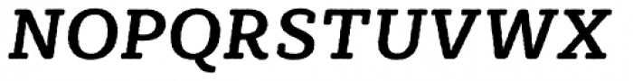 Sybilla Rough Pro Medium Italic Font UPPERCASE