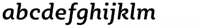 Sybilla Rough Pro Medium Italic Font LOWERCASE