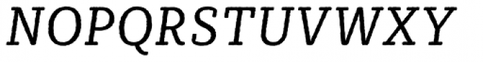 Sybilla Rough Pro Narrow Book Italic Font UPPERCASE