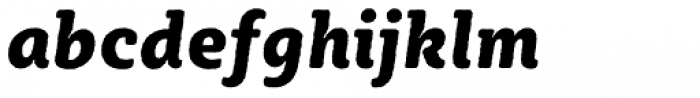 Sybilla Rough Pro Narrow Heavy Italic Font LOWERCASE
