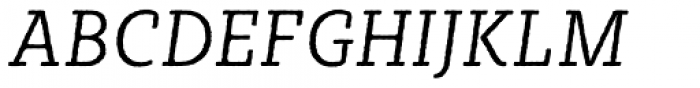 Sybilla Rough Pro Narrow Light Italic Font UPPERCASE