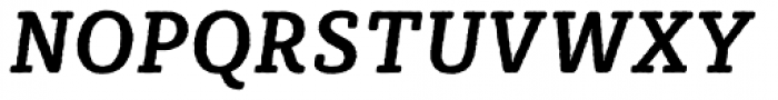 Sybilla Rough Pro Narrow Medium Italic Font UPPERCASE