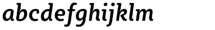 Sybilla Rough Pro Narrow Medium Italic Font LOWERCASE