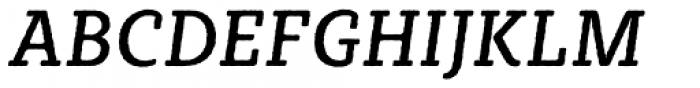 Sybilla Rough Pro Narrow Regular Italic Font UPPERCASE