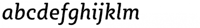 Sybilla Rough Pro Narrow Regular Italic Font LOWERCASE