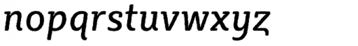 Sybilla Rough Pro Narrow Regular Italic Font LOWERCASE