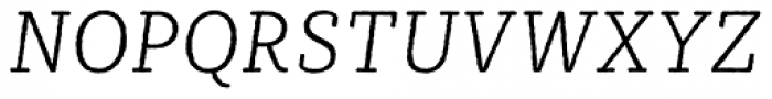 Sybilla Rough Pro Narrow Thin Italic Font UPPERCASE