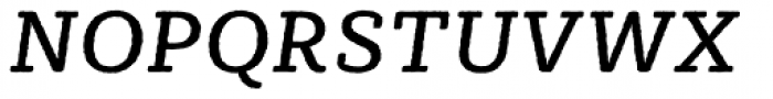 Sybilla Rough Pro Regular Italic Font UPPERCASE