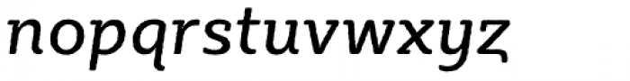 Sybilla Rough Pro Regular Italic Font LOWERCASE