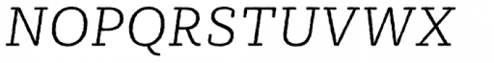 Sybilla Rough Pro Thin Italic Font UPPERCASE