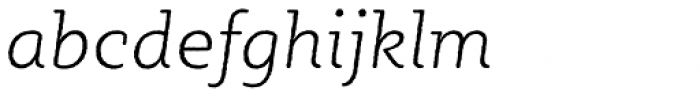 Sybilla Rough Pro Thin Italic Font LOWERCASE