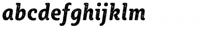 Sybilla Rust Pro Condensed Bold Italic Font LOWERCASE