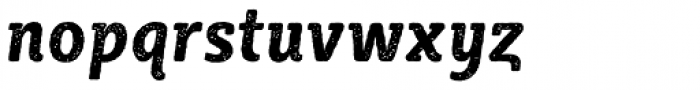 Sybilla Rust Pro Condensed Bold Italic Font LOWERCASE