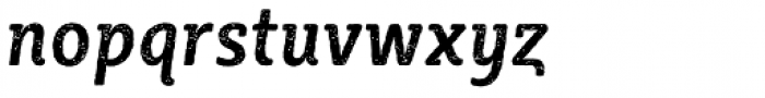 Sybilla Rust Pro Condensed Medium Italic Font LOWERCASE