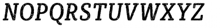 Sybilla Rust Pro Condensed Regular Italic Font UPPERCASE