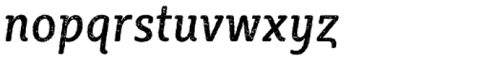 Sybilla Rust Pro Condensed Regular Italic Font LOWERCASE
