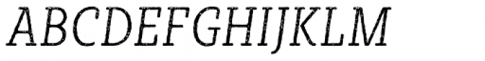 Sybilla Rust Pro Condensed Thin Italic Font UPPERCASE