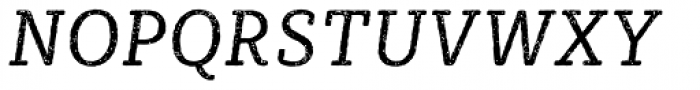 Sybilla Rust Pro Narrow Book Italic Font UPPERCASE