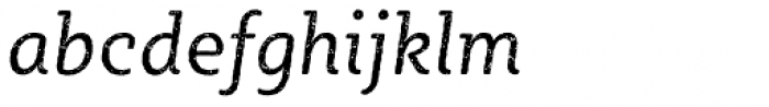 Sybilla Rust Pro Narrow Book Italic Font LOWERCASE