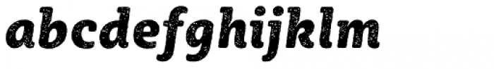 Sybilla Rust Pro Narrow Heavy Italic Font LOWERCASE