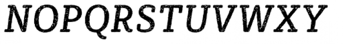 Sybilla Rust Pro Narrow Regular Italic Font UPPERCASE
