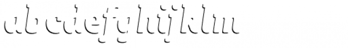 Sybilla Shade Pro Condensed Bold Italic Font LOWERCASE
