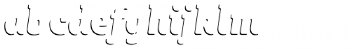 Sybilla Shade Pro Condensed Heavy Italic Font LOWERCASE