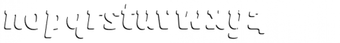 Sybilla Shade Pro Condensed Heavy Italic Font LOWERCASE