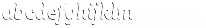 Sybilla Shade Pro Condensed Regular Italic Font LOWERCASE