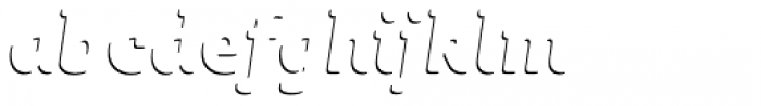 Sybilla Shade Pro Narrow Bold Italic Font LOWERCASE