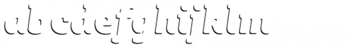 Sybilla Shade Pro Narrow Heavy Italic Font LOWERCASE