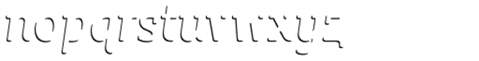 Sybilla Shade Pro Narrow Light Italic Font LOWERCASE