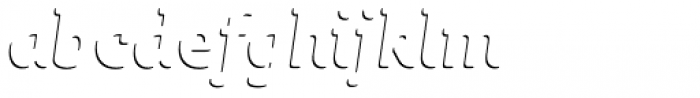 Sybilla Shade Pro Narrow Medium Italic Font LOWERCASE