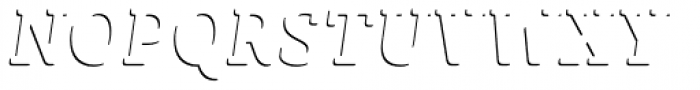 Sybilla Shade Pro Narrow Regular Italic Font UPPERCASE