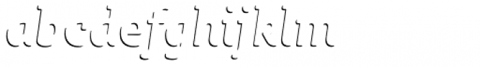 Sybilla Shade Pro Narrow Regular Italic Font LOWERCASE
