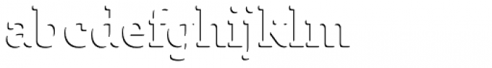 Sybilla Shade Pro Narrow Regular Font LOWERCASE