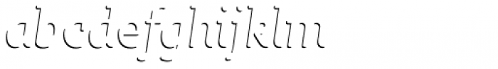 Sybilla Shade Pro Narrow Thin Italic Font LOWERCASE