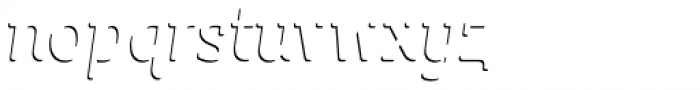 Sybilla Shade Pro Narrow Thin Italic Font LOWERCASE