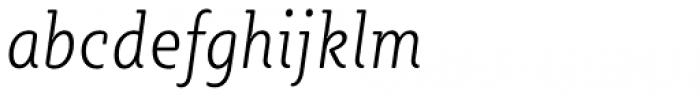 Sybilla Soft Pro Condensed Thin Italic Font LOWERCASE