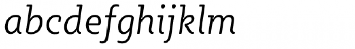 Sybilla Soft Pro Narrow Light Italic Font LOWERCASE