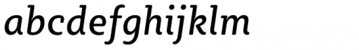 Sybilla Soft Pro Narrow Regular Italic Font LOWERCASE