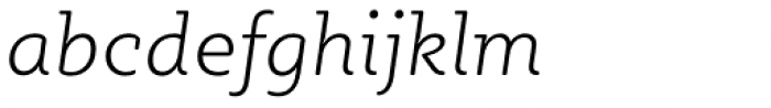 Sybilla Soft Pro Thin Italic Font LOWERCASE