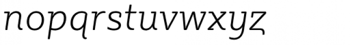 Sybilla Soft Pro Thin Italic Font LOWERCASE