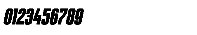 Sygnos Black Condensed Oblique Font OTHER CHARS